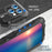 R-JUST For iPhone 15 Pro Case Fall Proof Silicone+Metal Phone Cover with Screen Film - Black - 6