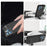 R-JUST For iPhone 15 Pro Case Fall Proof Silicone+Metal Phone Cover with Screen Film - Black - 7