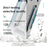 R-JUST Mechanical Armor For iPhone 15 Metal Case Hollow Design Anti-drop Phone Cover - Silver+Blue - 5