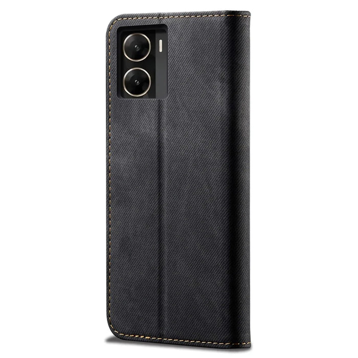 For vivo V29e (Global) 5G Case Wallet PU Leather Protective Phone Cover - Black - 6