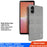 IMAK Ruiyi Series for Sony Xperia 5 V Case Cloth Texture Shell Shockproof PU Leather + PC Cell Phone Cover - Light Grey - 2