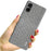 IMAK Ruiyi Series for Sony Xperia 5 V Case Cloth Texture Shell Shockproof PU Leather + PC Cell Phone Cover - Light Grey - 4