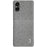 IMAK Ruiyi Series for Sony Xperia 5 V Case Cloth Texture Shell Shockproof PU Leather + PC Cell Phone Cover - Light Grey - 5