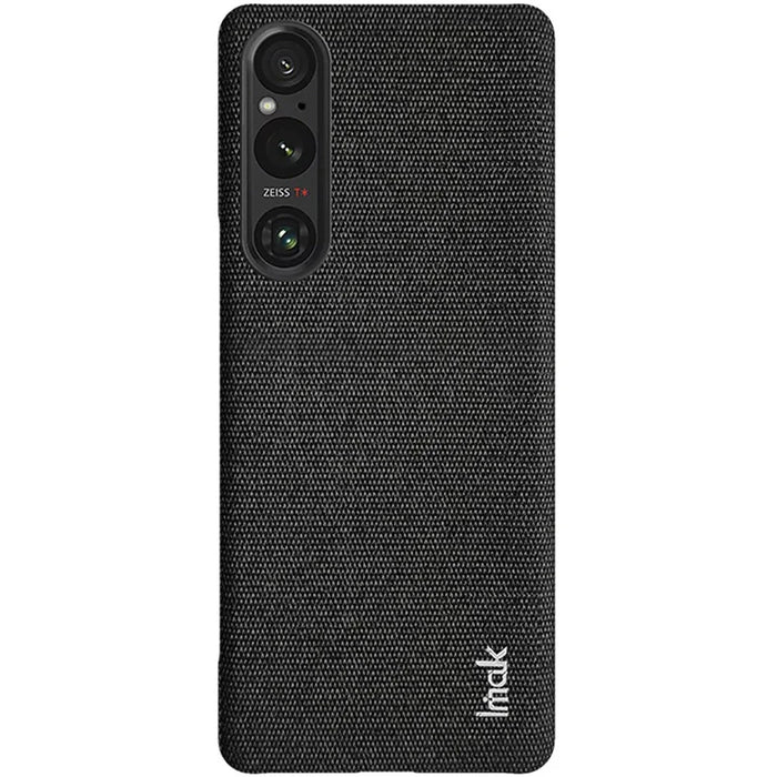 IMAK Ruiyi Series for Sony Xperia 1 V Case Dustproof PU Leather + PC Phone Protector - Black - 5