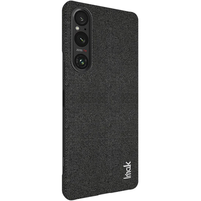 IMAK Ruiyi Series for Sony Xperia 1 V Case Dustproof PU Leather + PC Phone Protector - Black - 7