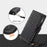 For Google Pixel 8a Case Rhombus Texture Wallet Stand Phone Cover with Hand Strap - Black - 6
