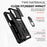 For Samsung Galaxy S23 FE Case Slide Camera Protection Kickstand Phone Cover - Black - 4