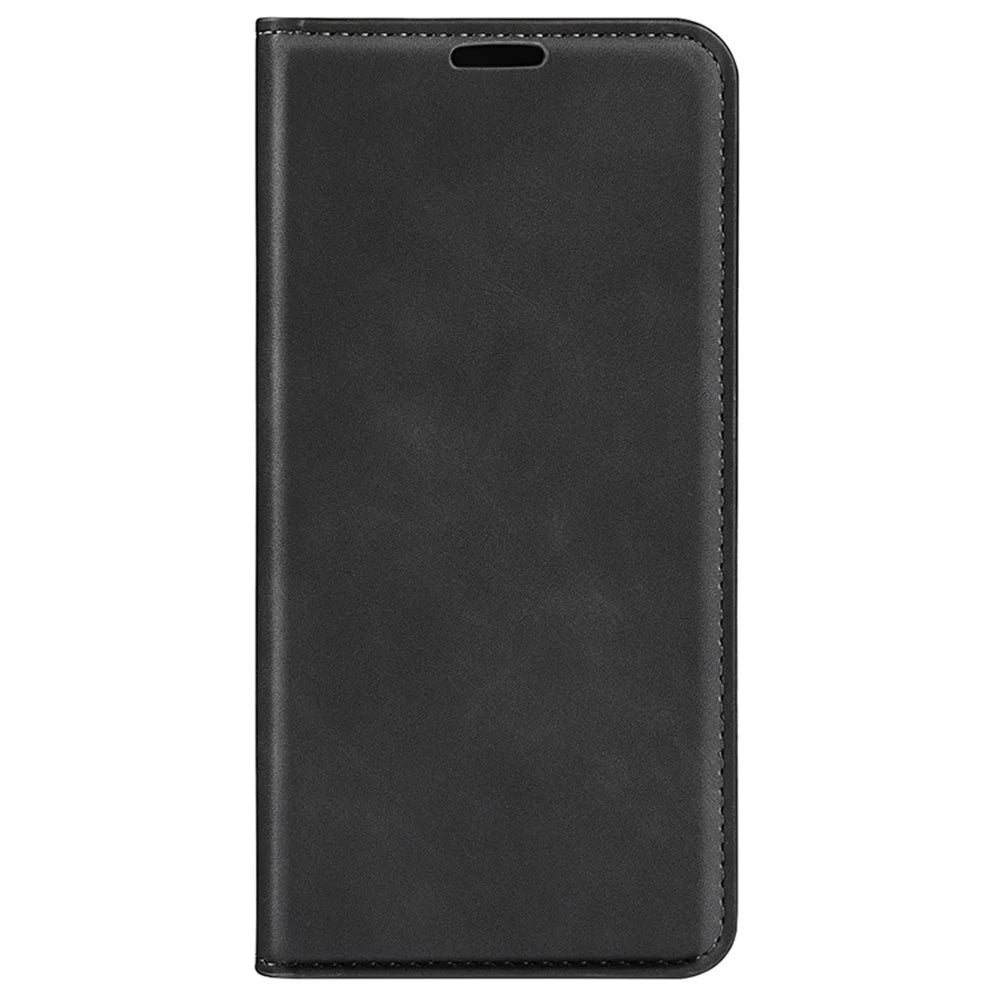 For Samsung Galaxy A25 5G (Global) (161.0 x 76.5 x 8.3mm) Case Anti-Scratch Wallet Stand Skin-touch Feeling Leather Phone Cover - Black - 7