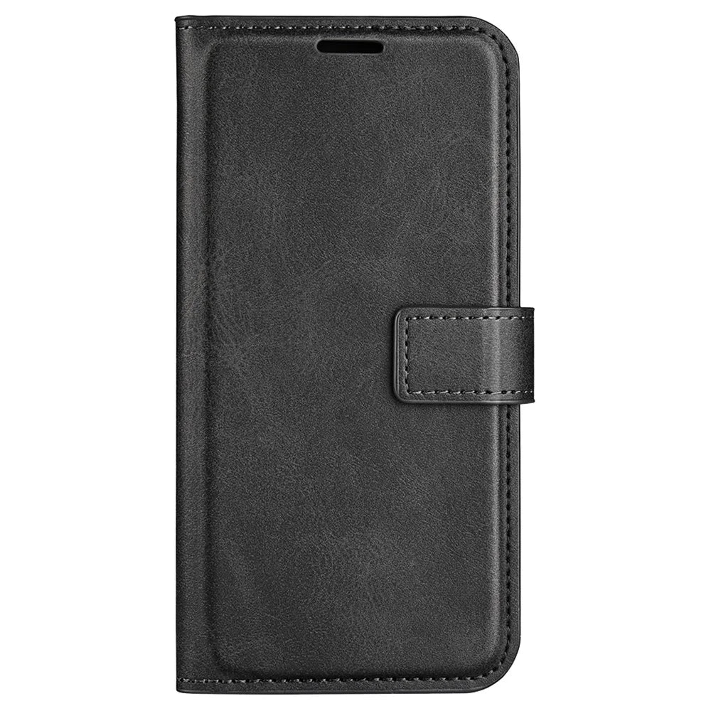 For Samsung Galaxy A25 5G (Global) (161.0 x 76.5 x 8.3mm) Case PU Leather Stand Phone Shell Wallet - Black - 6