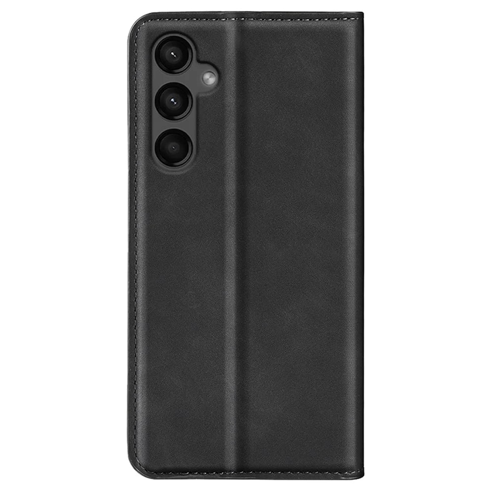 For Samsung Galaxy A15 5G Phone Case PU Leather Wallet Stand Skin-touch Mobile Phone Cover - Black - 7