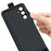 For Samsung Galaxy A15 5G Card Holder Phone Case Crazy Horse Texture Cover Leather Shell - Black - 3