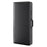 For Samsung Galaxy A15 5G Case Genuine Split Leather Phone Cover with Wallet Stand - Black - 6