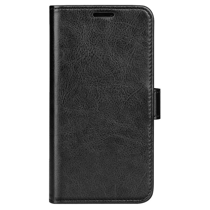 For Samsung Galaxy A15 5G Case PU Leather Cover Magnetic Cell Phone Stand Wallet - Black - 6