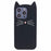 For iPhone 15 Pro Max Silicone Case 3D Moustache Cat Drop-proof Phone Cover - Black - 1