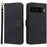 For Google Pixel 7 5G Case PU Leather RFID Blocking Wallet Cover with Strap - Black - 1