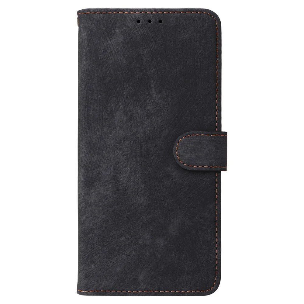 For Google Pixel 7 5G Case PU Leather RFID Blocking Wallet Cover with Strap - Black - 6