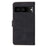For Google Pixel 7 5G Case PU Leather RFID Blocking Wallet Cover with Strap - Black - 7