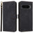 For Google Pixel 7 Pro 5G Case RFID Blocking Phone Leather Cover with Strap - Black - 1