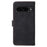 For Google Pixel 7 Pro 5G Case RFID Blocking Phone Leather Cover with Strap - Black - 7