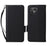 For Fairphone 5 Case Litchi Texture PU Leather Phone Cover with Strap - Black - 1