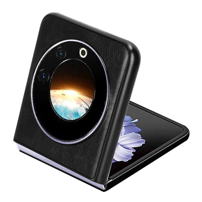 For TECNO Phantom V Flip Case PU Leather+PC Phone Cover with Bottle Opener - Black - 4