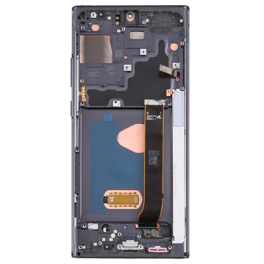 For Samsung Galaxy Note20 Ultra 5G N986 Grade C OLED Screen and Digitizer Assembly + Frame (Without Logo) - Black - 3