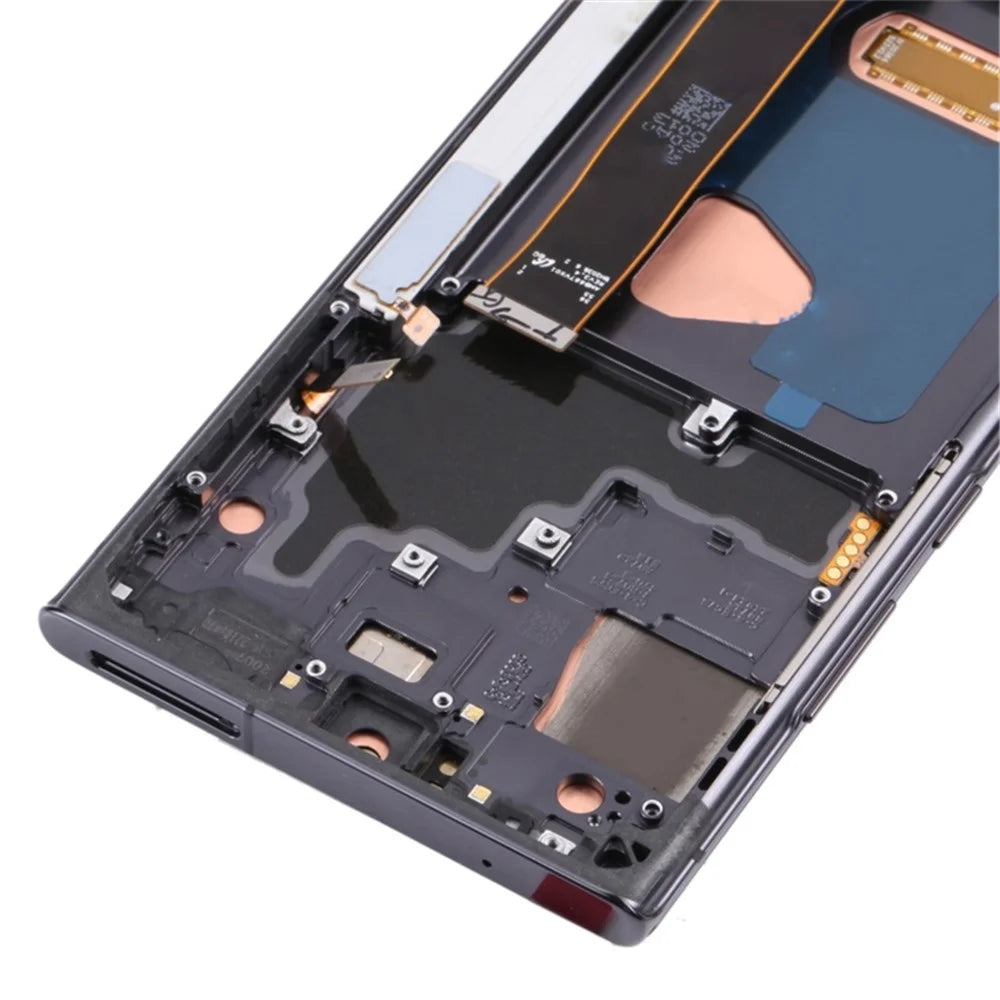 For Samsung Galaxy Note20 Ultra 5G N986 Grade C OLED Screen and Digitizer Assembly + Frame (Without Logo) - Black - 4