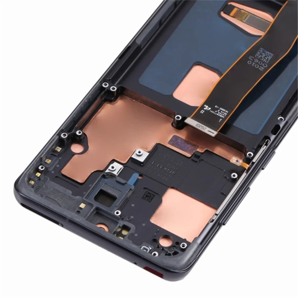 For Samsung Galaxy S20 Ultra 5G G988 Grade C OLED Screen and Digitizer Assembly + Frame (Without Logo) - Black - 4