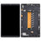 For Samsung Galaxy Tab A7 Lite 8.7-inch SM-T225 (LTE ) Screen Replacement Grade B LCD Screen and Digitizer Assembly + Frame (Without Logo) - Black - 1
