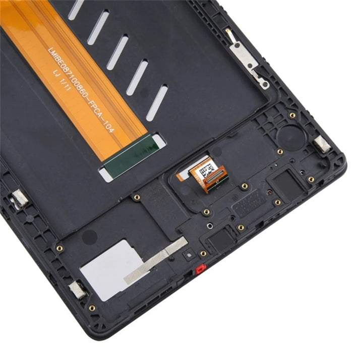 For Samsung Galaxy Tab A7 Lite 8.7-inch SM-T225 (LTE ) Screen Replacement Grade B LCD Screen and Digitizer Assembly + Frame (Without Logo) - Black - 4