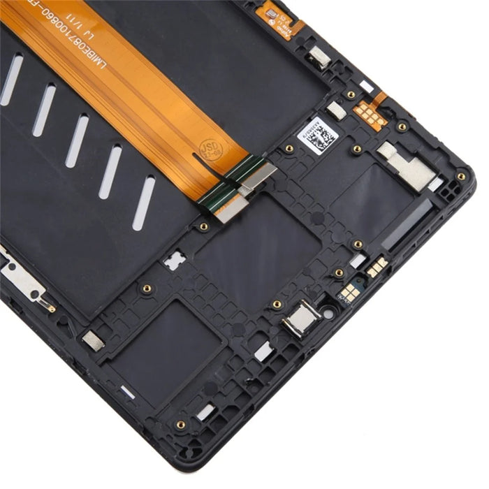 For Samsung Galaxy Tab A7 Lite 8.7-inch SM-T225 (LTE ) Screen Replacement Grade B LCD Screen and Digitizer Assembly + Frame (Without Logo) - Black - 5