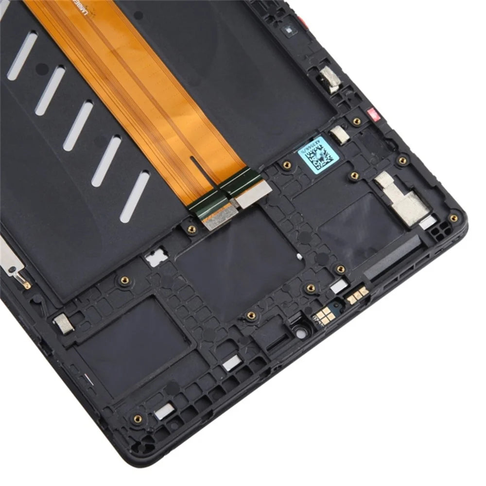 For Samsung Galaxy Tab A7 Lite 8.7-inch SM-T220 (Wi-Fi) Grade B LCD Screen and Digitizer Assembly + Frame Replacement Part (without Logo) - Black - 4