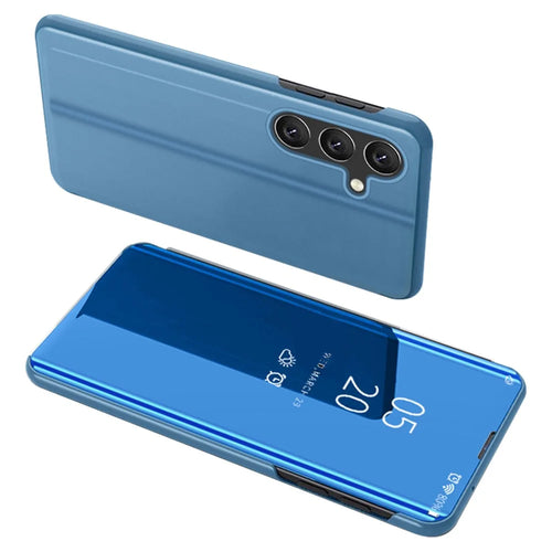 For Samsung Galaxy A15 4G Flip Leather Cover with Stand Full Body Protective Phone Case - Blue - 1