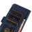 For Samsung Galaxy S25 / S24 Case Cowhide Texture Leather Cell Phone Stand Cover - Blue - 4