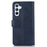 For Samsung Galaxy S25 / S24 Case Cowhide Texture Leather Cell Phone Stand Cover - Blue - 7