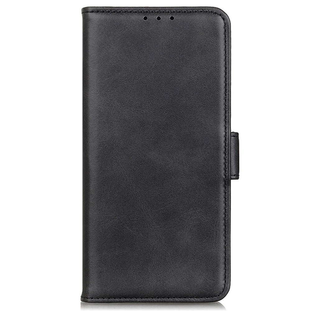 For Samsung Galaxy S24 Ultra Case Drop Protection PU Leather Wallet Stand Phone Cover - Black - 5