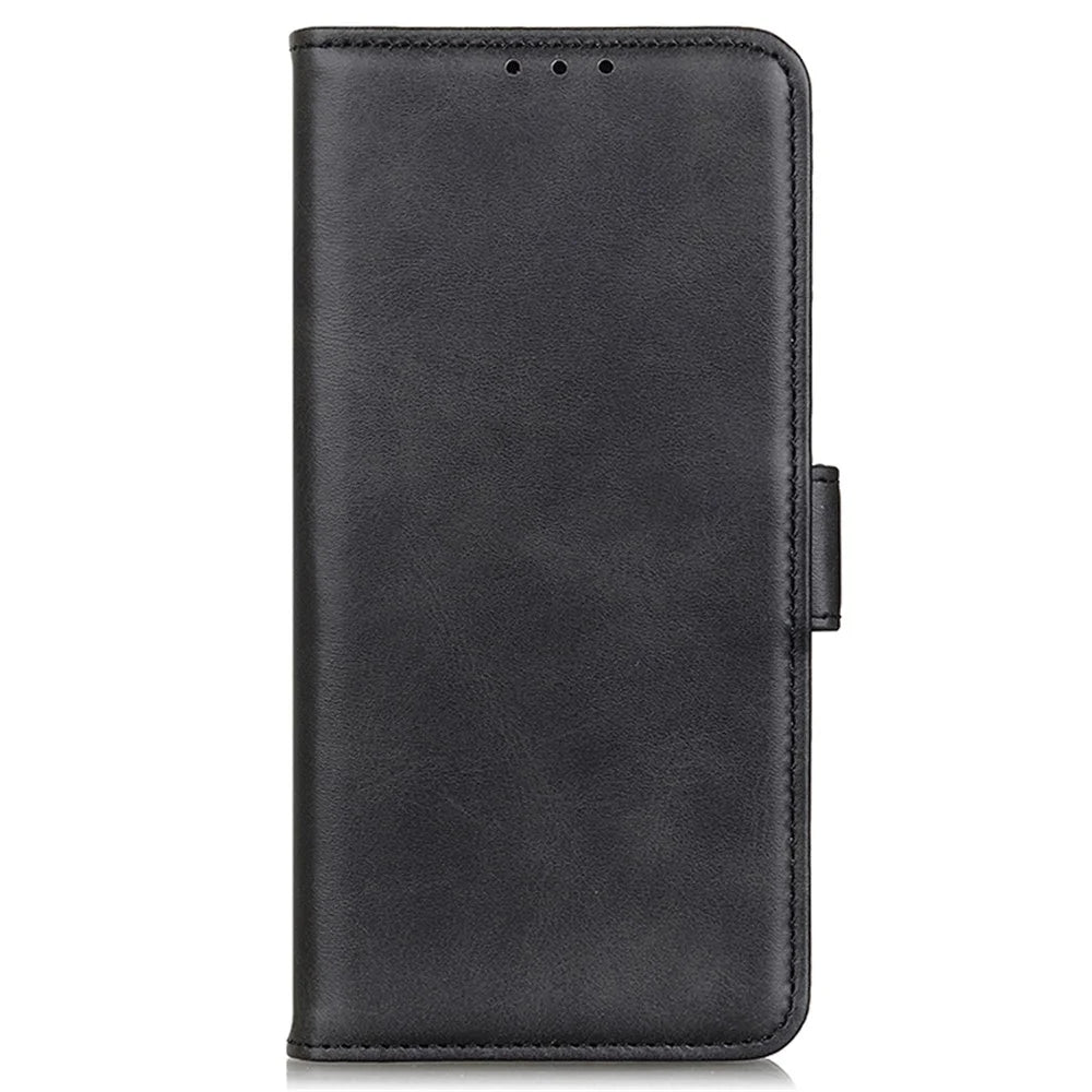 For Samsung Galaxy S25+ / S24+ Case Slim-Fit TPU +PU Leather Stand Phone Cover Wallet - Black - 5