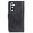 For Samsung Galaxy S25 / S24 Case Stand Cowhide Texture PU Leather Phone Cover Wallet - Black - 6