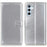 Phone Shell for Samsung Galaxy S25+ / S24+ Case PU Leather Stand Phone Cover Wallet - Silver - 1