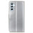 Phone Shell for Samsung Galaxy S25+ / S24+ Case PU Leather Stand Phone Cover Wallet - Silver - 7