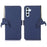 For Samsung Galaxy S25+ / S24+ Case Magnetic Closure Stand Phone Cover RFID Blocking Wallet - Sapphire - 1