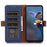 For Samsung Galaxy S25+ / S24+ Case Magnetic Closure Stand Phone Cover RFID Blocking Wallet - Sapphire - 3