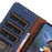For Samsung Galaxy S25+ / S24+ Case Magnetic Closure Stand Phone Cover RFID Blocking Wallet - Sapphire - 5