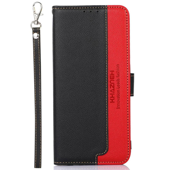 KHAZNEH Cell Phone Cover For Samsung Galaxy S25 / S24 Case Wallet Leather Shell (RFID Blocking Function) - Black - 6