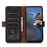 Wallet Phone Cover for Samsung Galaxy S25 / S24 Case RFID Blocking Phone Stand Shell - Black - 3