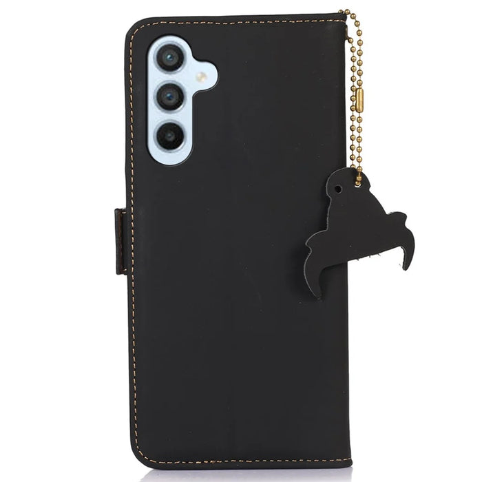 Wallet Phone Cover for Samsung Galaxy S25 / S24 Case RFID Blocking Phone Stand Shell - Black - 7