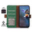 For Samsung Galaxy S25 / S24 Case Anti-Scratch RFID Blocking Wallet Stand Phone Cover Shell - Green - 2