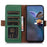 For Samsung Galaxy S25 / S24 Case Anti-Scratch RFID Blocking Wallet Stand Phone Cover Shell - Green - 3
