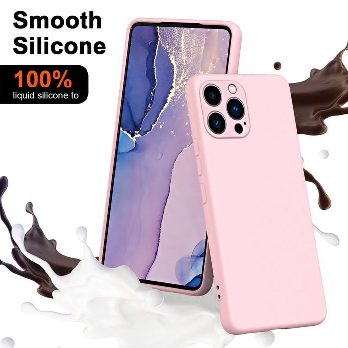 For iPhone 15 Pro Max Cover Fiber Lining 2.2mm TPU Phone Protective Case - Black - 2