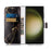 For Samsung Galaxy S24 Ultra Case Pattern Printing Leather Phone Protective Cover - Black Gold Marble - 2
